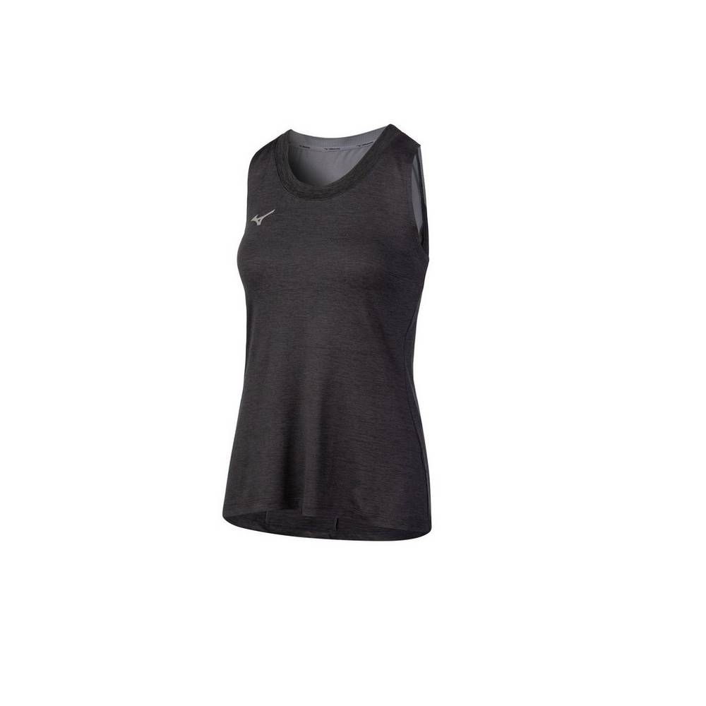 Damske Tank Top Mizuno Alpha Čierne Vypredaj ENCO83970